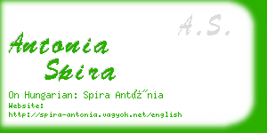 antonia spira business card
